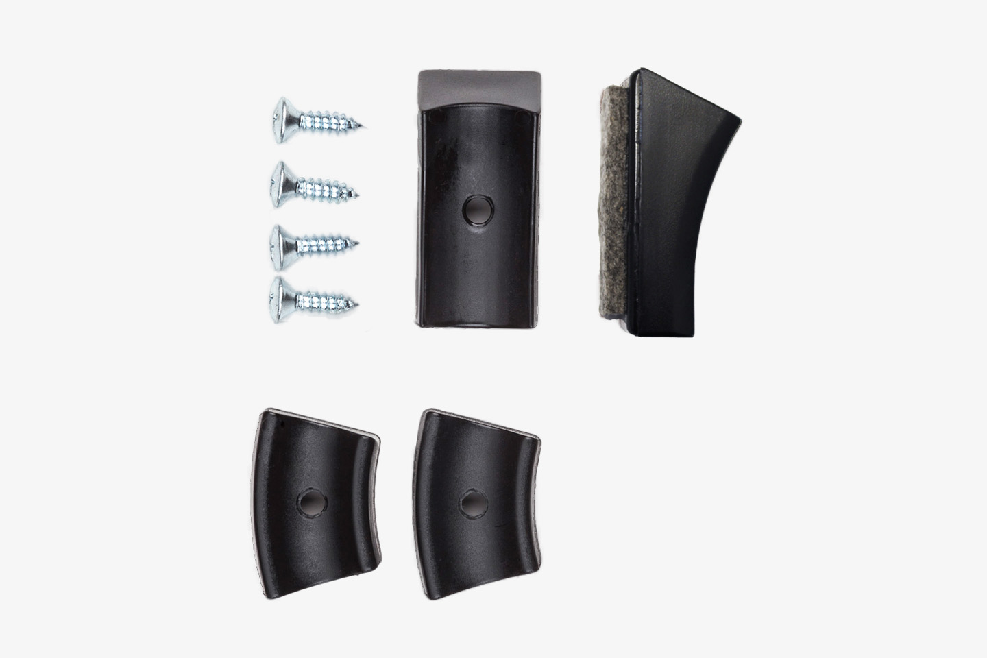 Programm Gleiter THONET Gleiter | Kunststoffgleiter schwarz mit Filz