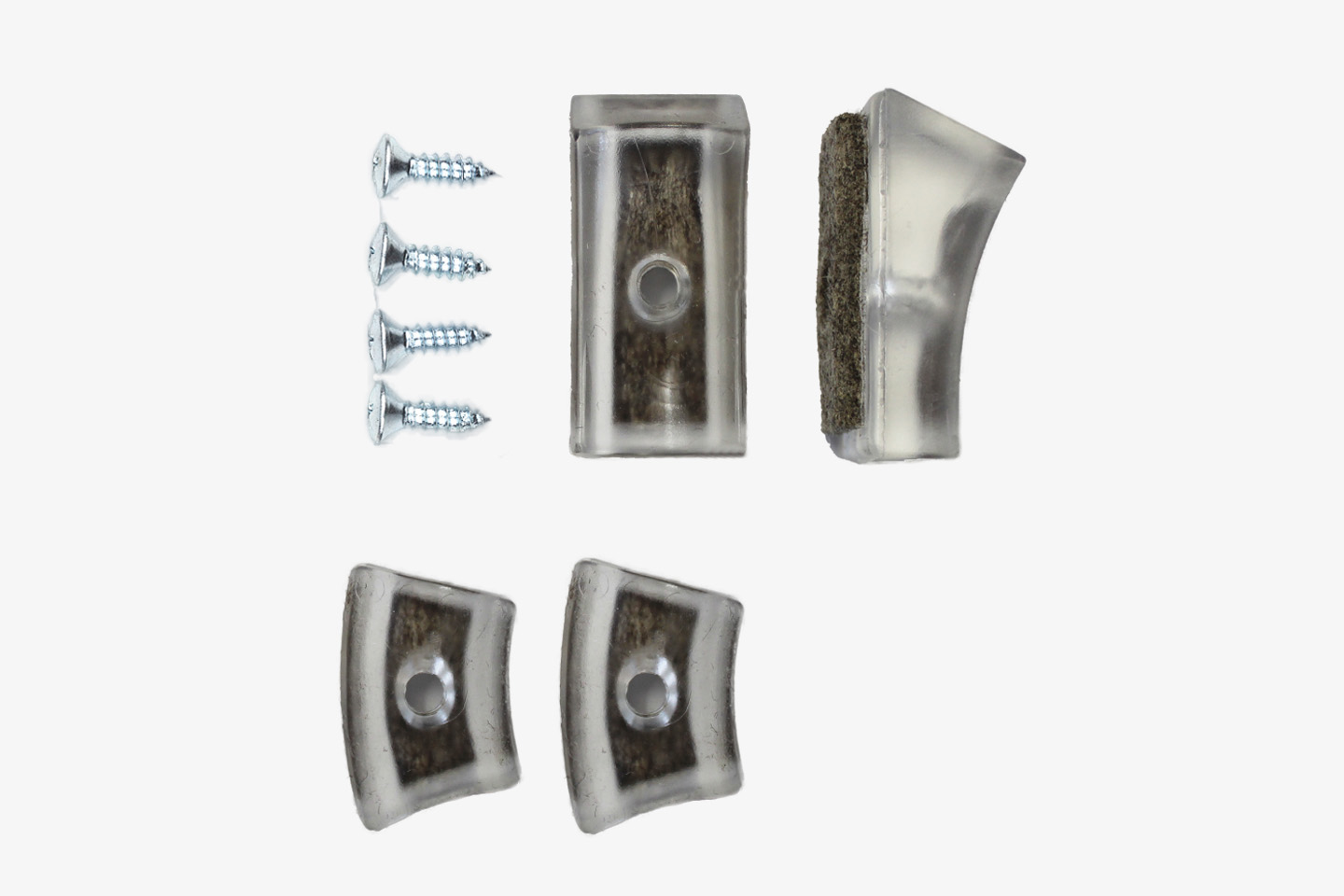 Programm Gleiter THONET Gleiter | Kunststoffgleiter transparent mit Filz